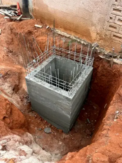 Ouvrage de drainage longeant la chaussée réhabilitée